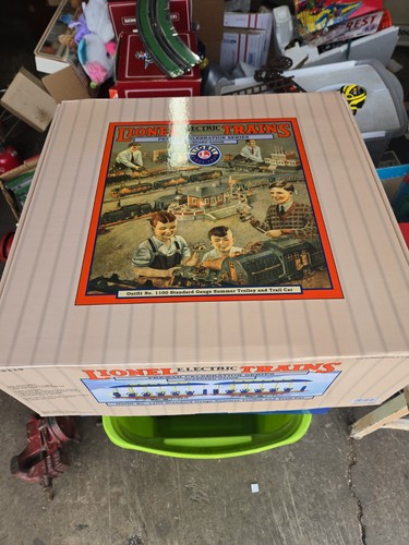 Lionel 6-13113 Calibre Estándar 1100 Verano Trolley y Trail Car Tránsito Rápido + Caja | Condition: Used