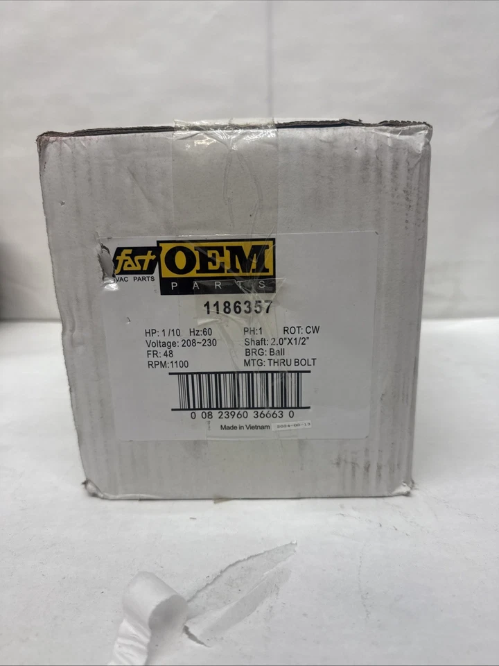 1186357 1/10 hp 1100 rpm Motor Smartcomfort Carrier ICP pieza OEM de fábrica Foto 4 de 4