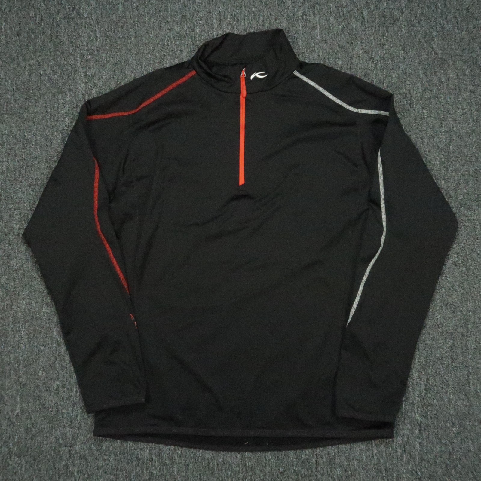 KJUS Pullover Mens Extra Large Black Midlayer Hal… - image 1