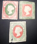 HELIGOLAND  Hinged  Lot Of 3 Stamps — photo 1