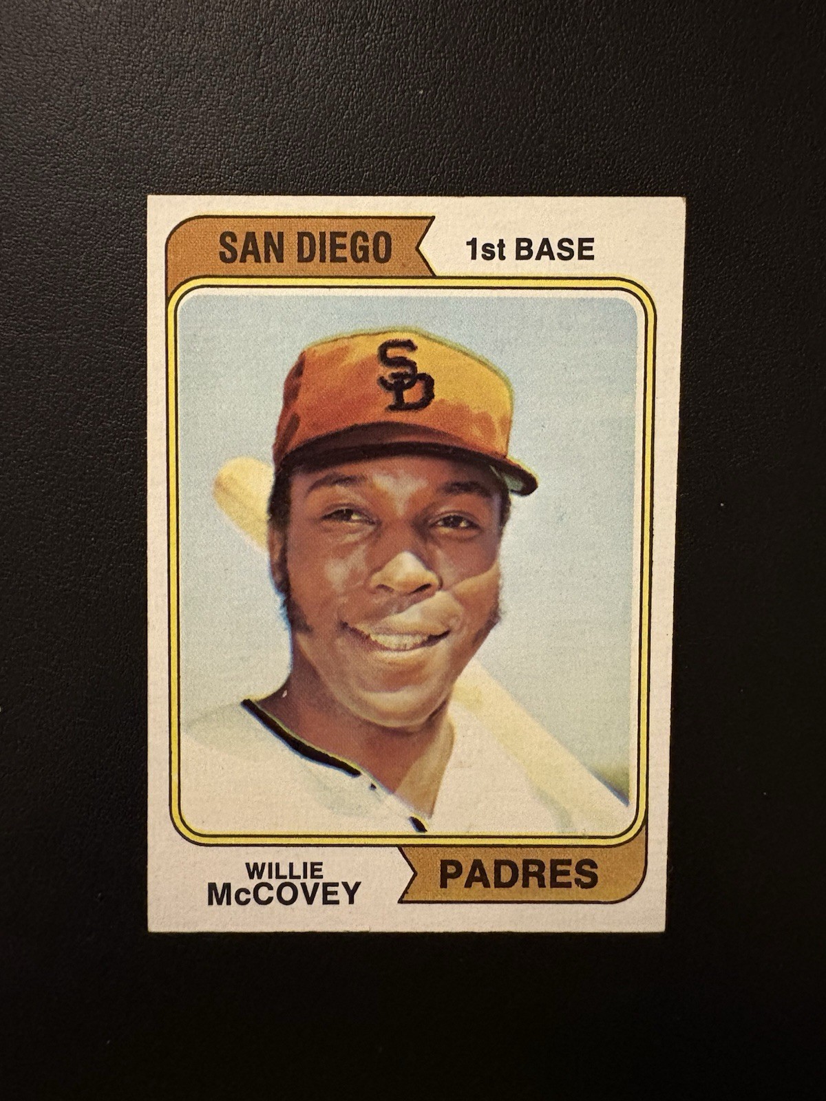 1974 Topps Willie McCovey San Diego Padres #250A Baseball Card EXMT!