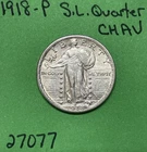 1918-P Standing Liberty Quarter 25c Choice AU About Uncirculated