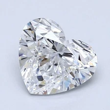 Cert. GIA 1.52 CT Heart Cut Natural Mined Diamond Loose D color VS2 clarity