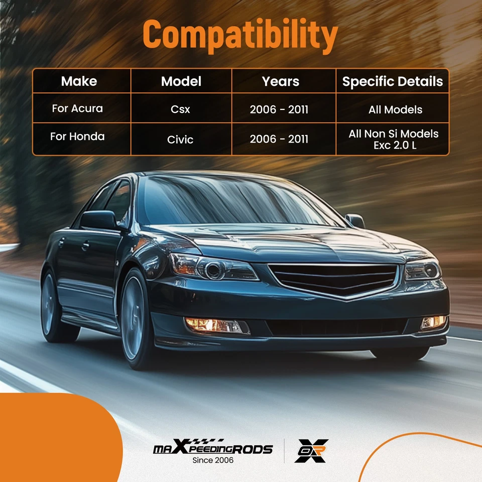 2x Brazos de control inferiores delanteros para Honda Civic 2006 2007 2008 2009 2010 2011 1,8 L Foto 4 de 4