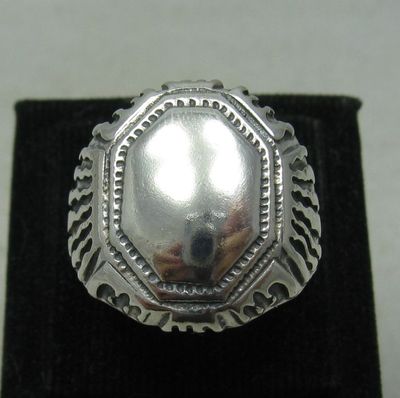 Schwerer echt Sterling Silber Herren Ring massiv 925 gepunzt Handarbeit Kaiserin