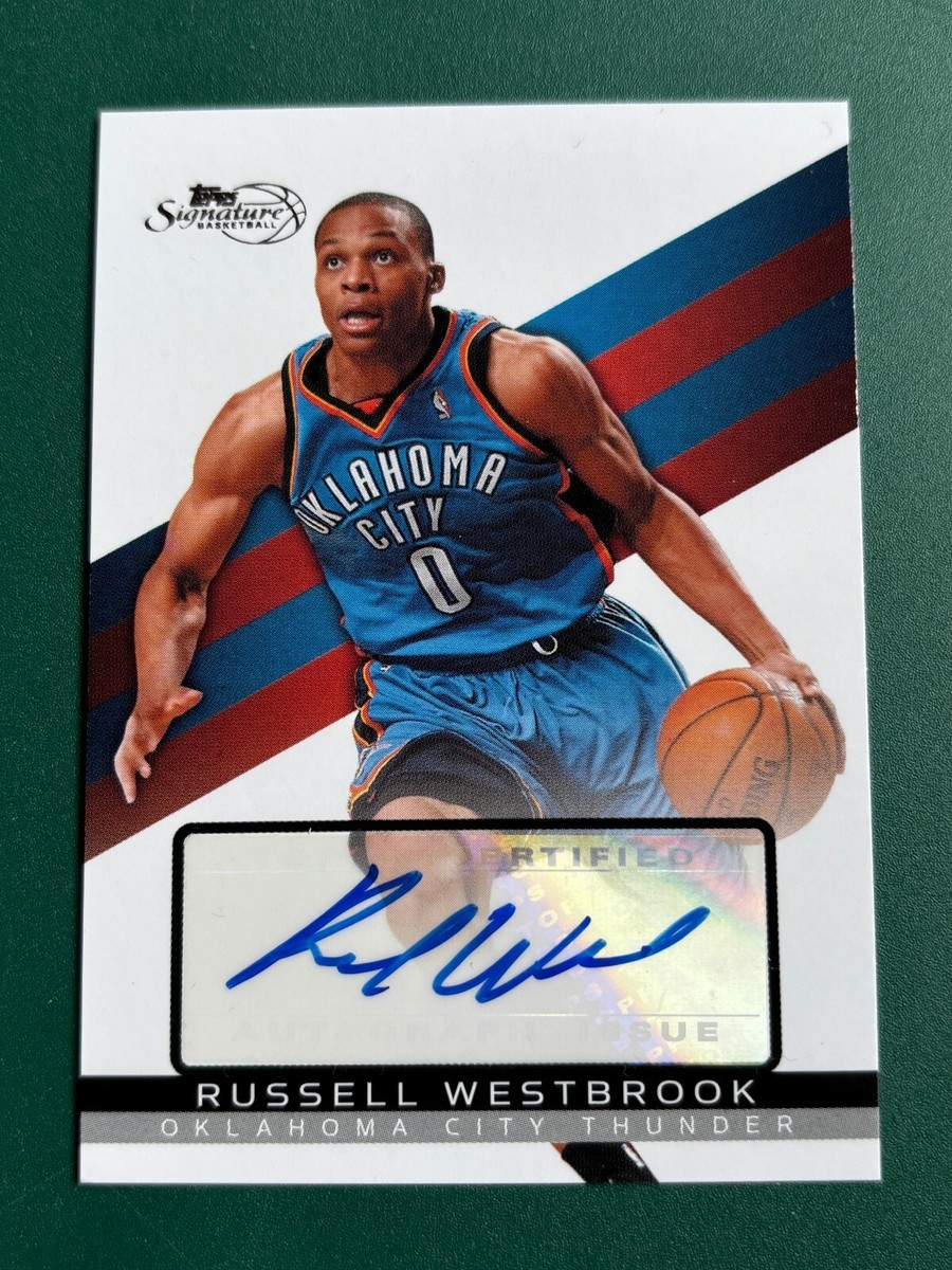 Cartao De Novato De Russell Westbrook Dieci Anni D'amore In Italia. In