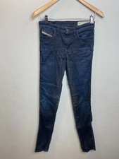 diesel Skinzee Women's Denim Jeans Pants Size W25 L32 Blue Super Slim Skinny
