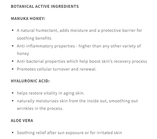 Gel calmante antienvejecimiento miel de manuka Suzanne Somers Organics 1,7 oz/50 ml sellado Foto 2 de 2