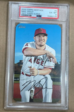 Mike Trout 2020 Topps Heritage 1971 Super #5 Angels Boxloader 1:5 PSA 6