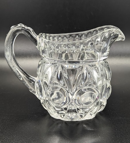Stylish 1950s Bagley EMPRESS Pattern Glass Creamer - Picture 3 of 15