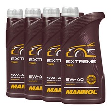 MANNOL Extreme SAE 5W40 Motor�l VW 50200, 50500, MB 229.5, BMW LL-01, 4x1 Liter