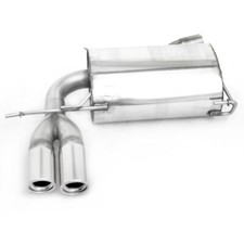 FOX Sportauspuff 2x80mm schräg Absorber für VW Tiguan 4Motion ab Bj. 07 2.0l TDI