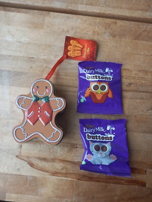 Weihnachten Lebkuchen Mann Blechdose brandneu mit Etikett BRANDNEU