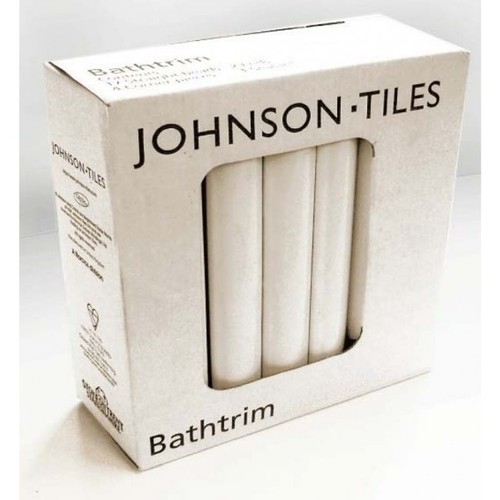 Johnsons Cristal PRG1 Ceramic Bath Seal Trim Set White Gloss Quadrant