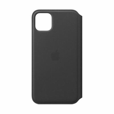 Genuinel Apple - iPhone 11 Pro Max Leather Folio Case - Black MX082ZM/A