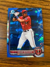 2022 Bowman Draft Sapphire YASSER MERCEDES #BDC-11 Base Refractor Prospect