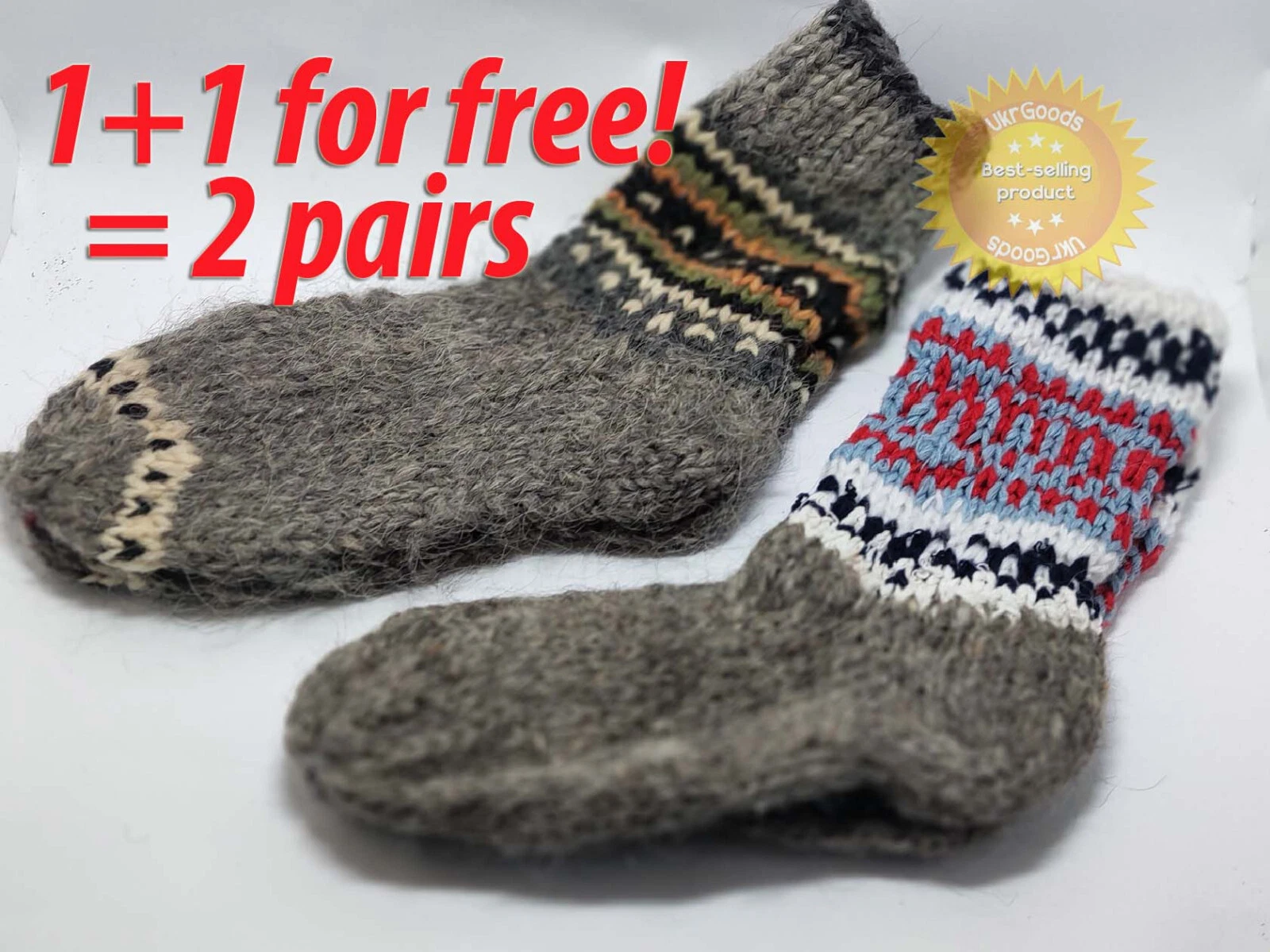 2 Pairs Unique Sheep Wool Socks 100% Natural Warm Handmade Casual All Sizes New
Opens in a new windo