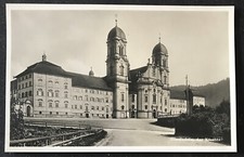 Beautiful old postcard Switzerland/Einsiedeln Monastery 8840