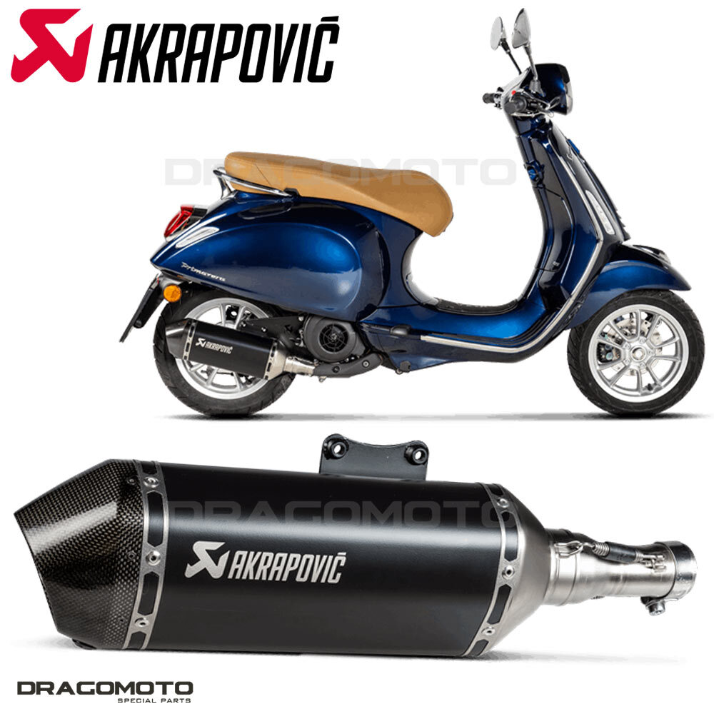 PIAGGIO VESPA Primavera 125 150 2021-2022 Exhaust AKRAPOVIC Black