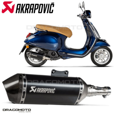 Vespa T5 & Classic PM20 Evo Expansion Exhaust with Silver silencer end