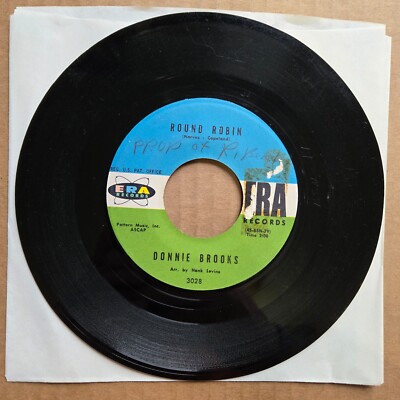 DONNIE BROOKS Round Robin/Doll House 45 7'' POP ROCK Record Vinyl ERA Records