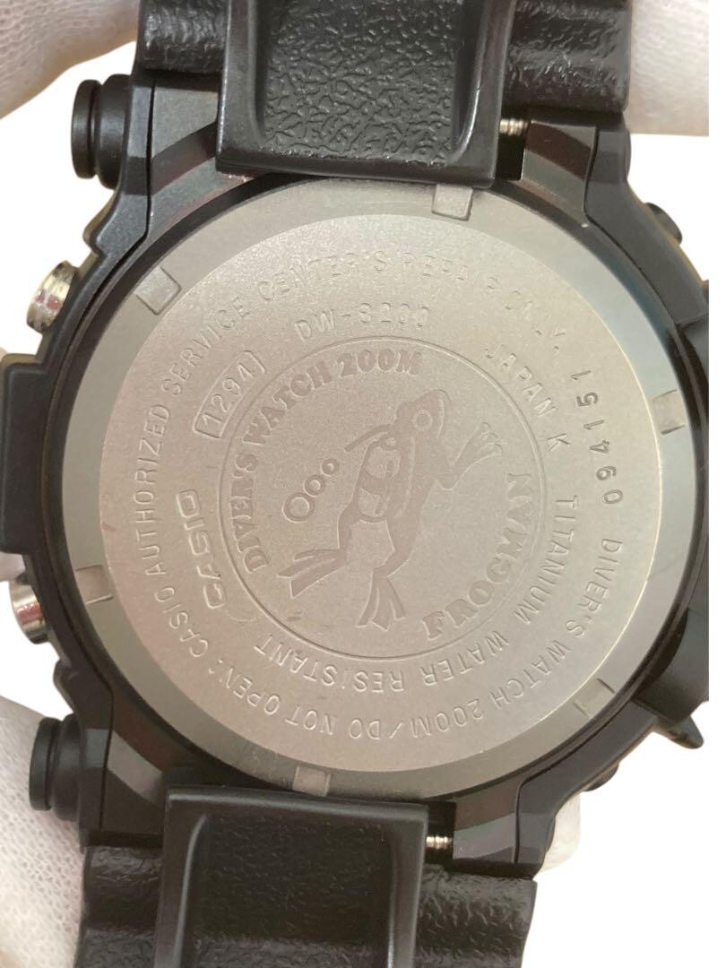 CASIO G-SHOCK FROGMAN Real Black DW-8200BK-1JF WRIST WATCH G CASIO G-SHOCK FROGMAN Real Black DW-8200BK-1JF WRIST WATCH G
