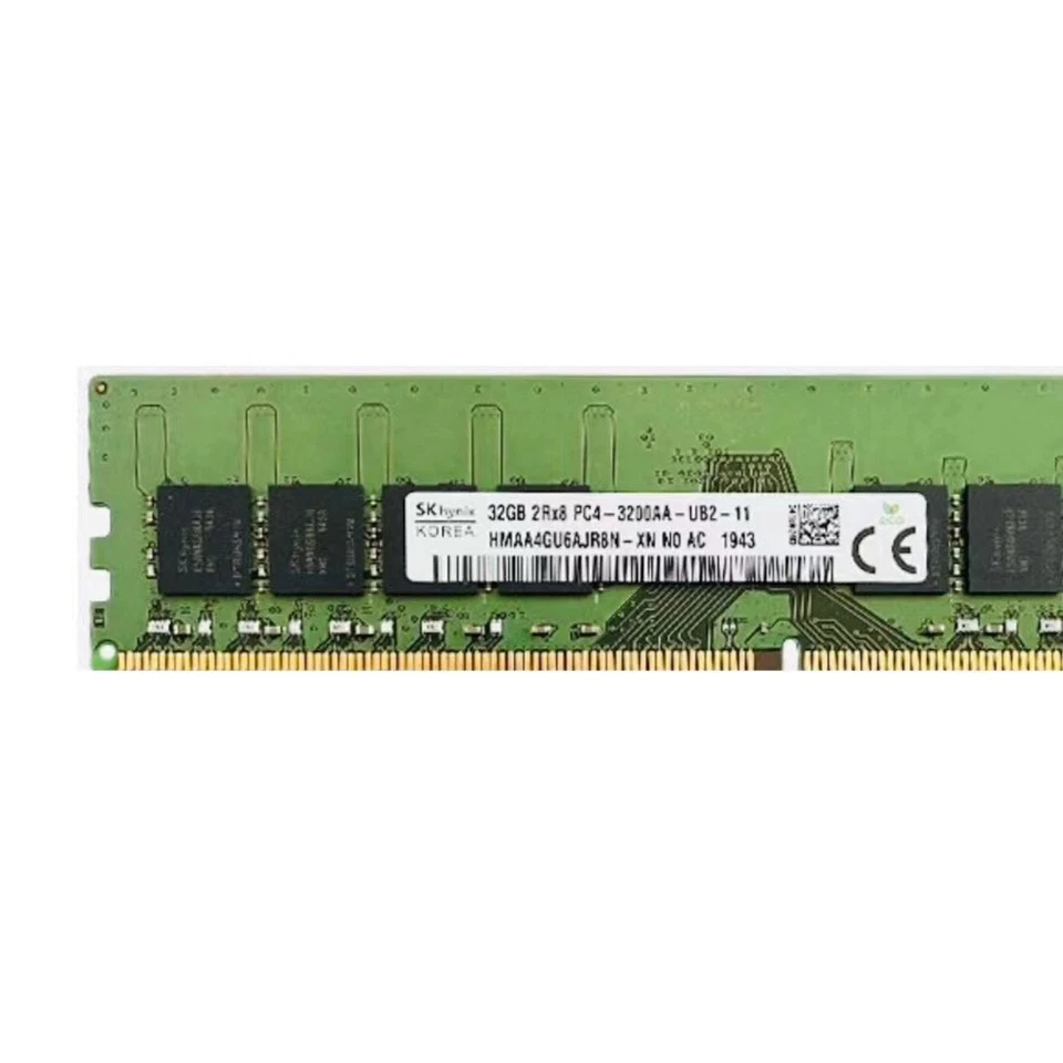Hynix 128GB 4X32GB DDR4 3200MHz PC4-25600 2RX8 UDIMM Memory Ram HMAA4GU6AJR8N-XN - Image 4 of 4