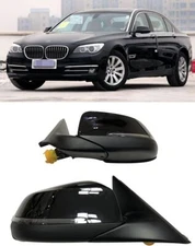 F01 Side Door Mirrors Set Compatible fits for BMW 7 Series 730i 740i 750i 5 Pins