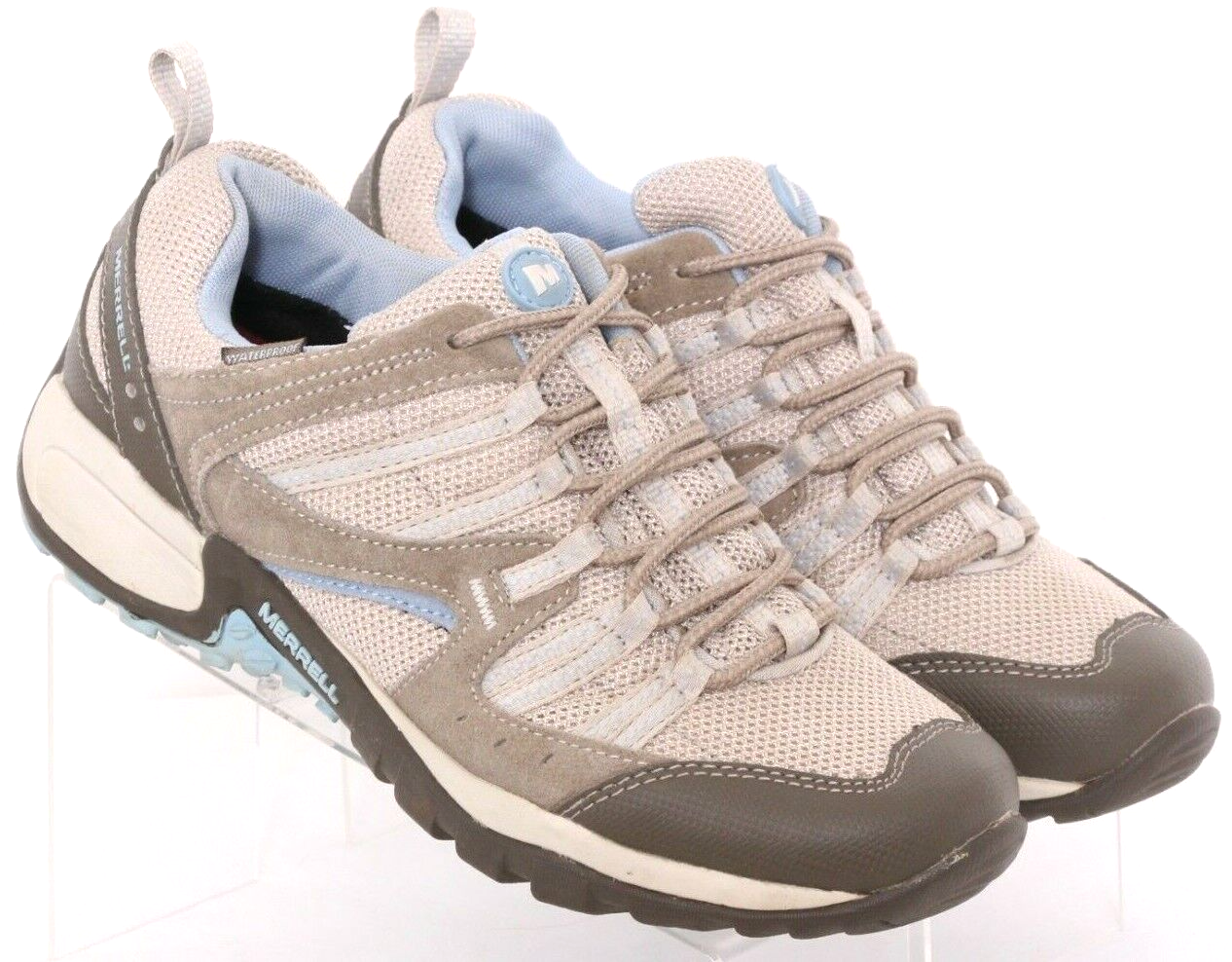 Merrell Tuscora J080453 scarpe da trekking impermeabili stringate grigie stivali donna 8