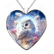 Fashion Colorful Heart Owl Necklace Animal Pendant Charm Girls Jewelry Gift New