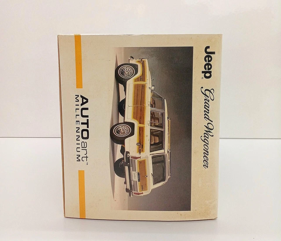1/18 AUTOart Jeep Grand Wagoneer White Brown w/ Box From Japan Model Car - Image 4 of 4