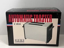 Vintage Home Concepts Chrome Automatic 2 Slice Toaster NIB 