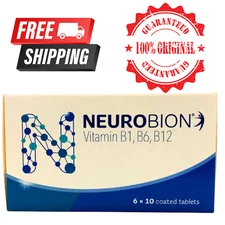 1X NEUROBION 60's Vitamin B1, B6, B12 Improves Nerve Health & Function FREE SHIP
