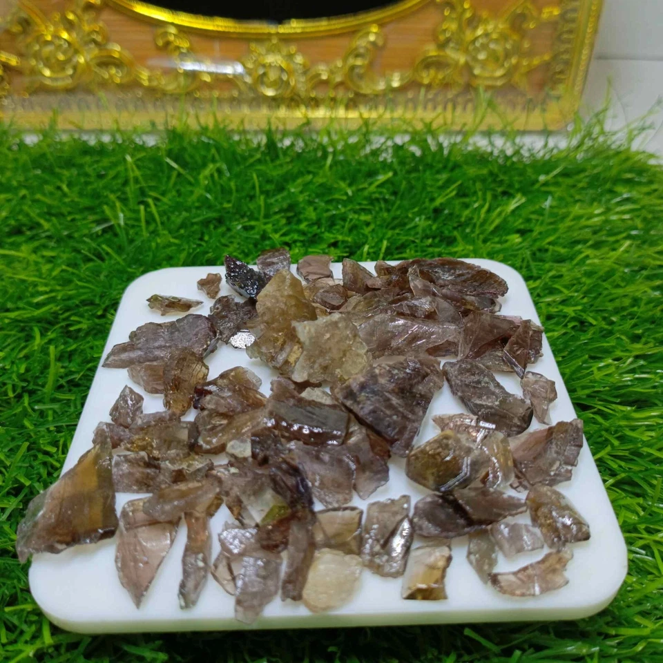 Lote de piedras preciosas de axinita natural color marrón wengué de 353 quilates con promedio de 4 quilates Foto 3 de 4