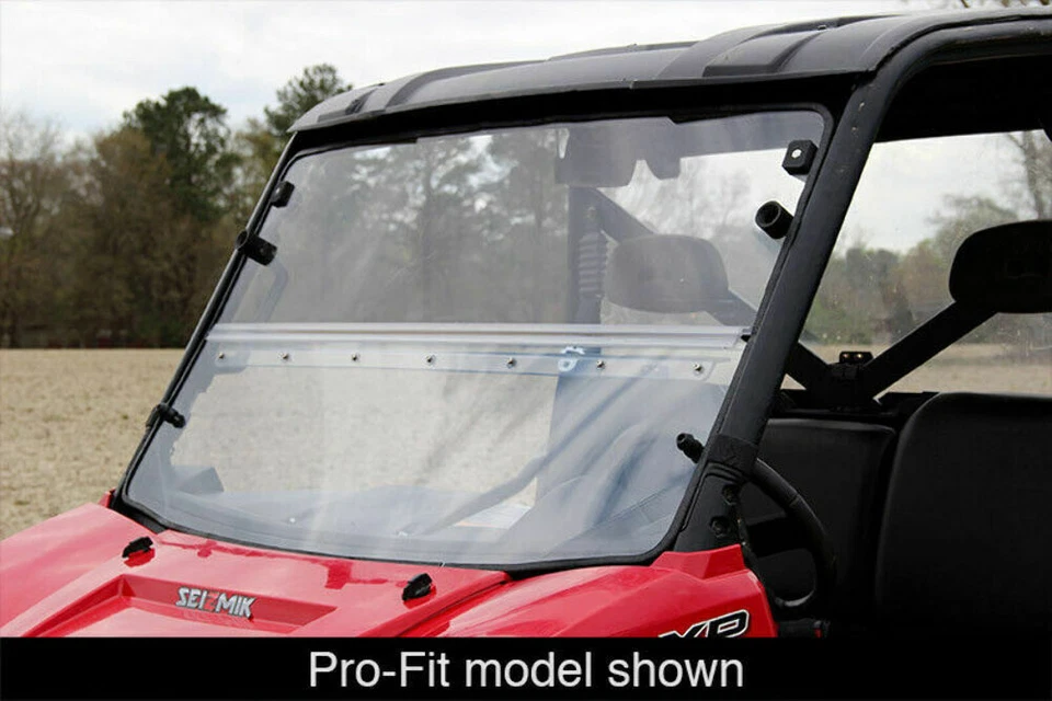 Polaris Ranger Full Size 500 Front Folding Flip Down Windshield 2009-2010 Foto 3 de 4