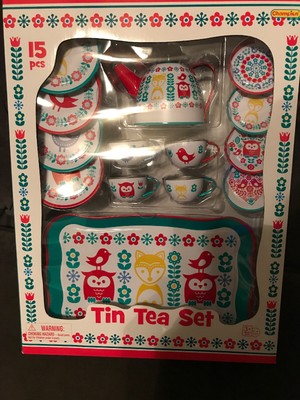 champion tin tea set