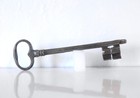 7.7/8" Large Antique French  key, Made 18-19th Century,Castle Keys,Hand Forged