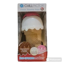 Ice Cream Maker ChillFactor Set Makes Soft Serve in Minutes Spin Master NIB