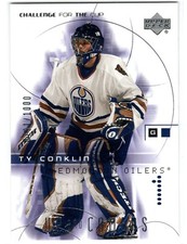 Ty Conklin 2001-02 Upper Deck Challenge for the Cup Rookie Card RC #/1000 OILERS
