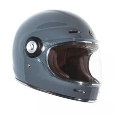 Full Face Motorcycle Helmet Torc Newport T1 Gloss Grey Nardo Gray Medium