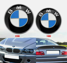 2pcs Front Hood Rear Trunk 82mm 74mm Original Bmw Badge Emblem 51148132375