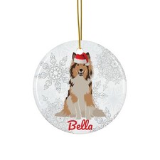 Rough Collie Ornament Gifts Personalized Mom or Dad Christmas Tree Decoration