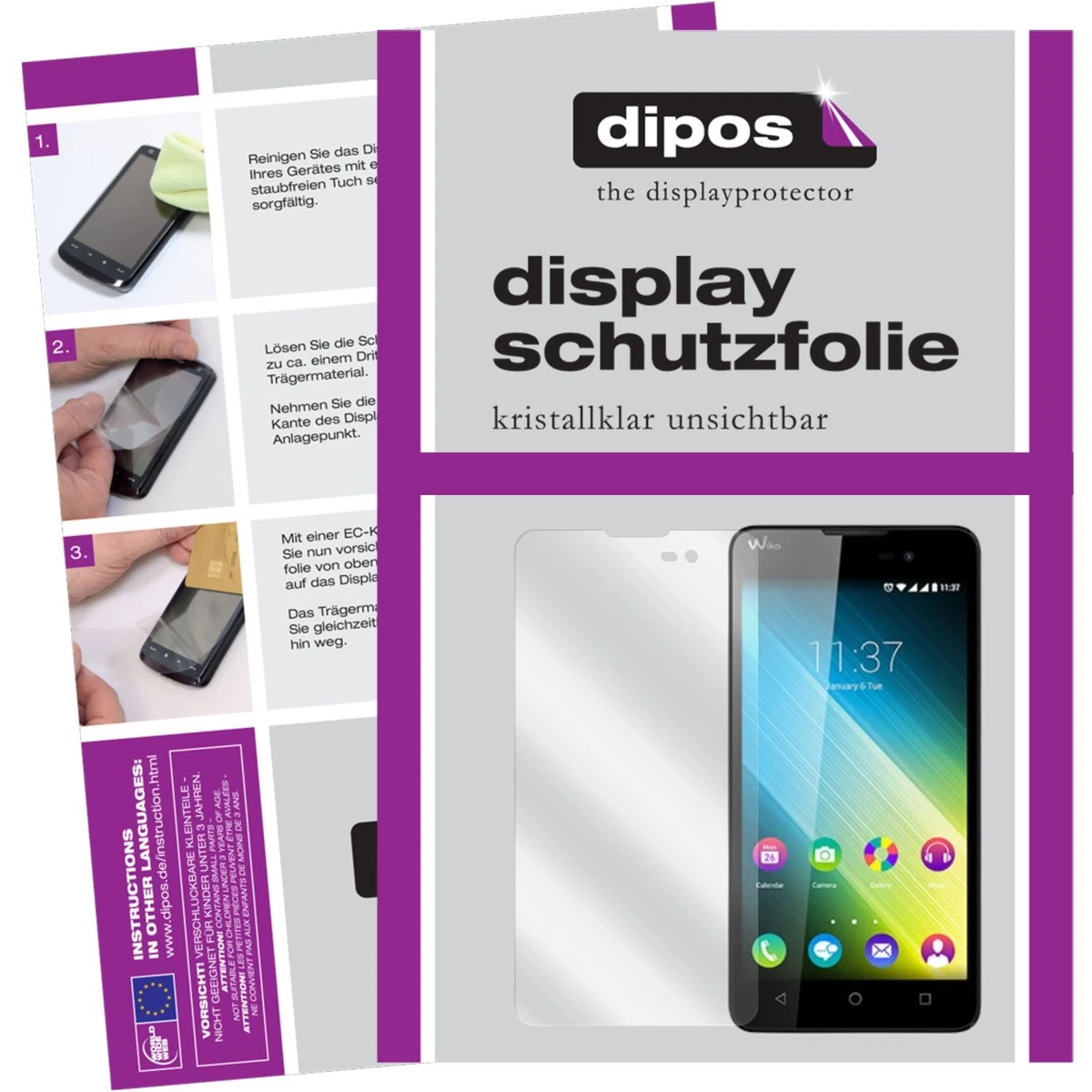 dipos FLEX 2x Pellicola Protettiva opaca per Motorola E15