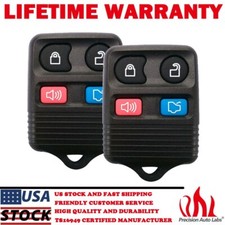 2pcs Replacement Car Keyless Entry Remote Control Alarm Key Fob Clicker For Ford