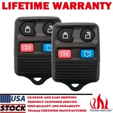 2pcs Replacement Car Keyless Entry Remote Control Alarm Key Fob Clicker For Ford