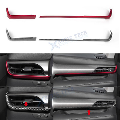 Side Air Conditioning Dashboard Vent Cover Trim For Toyota Highlander 2020-Up