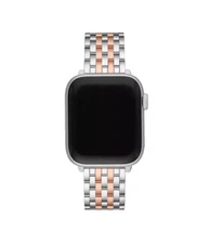 Michele 38 to 49mm 18K Rose Pink Gold Two-Tone Apple Watch Bracelet MS20GL775045