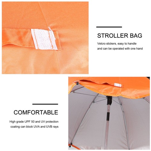 Parasol Stroller Sun Shade Clip on Baby Toddler Umbrella with -on - Picture 6 of 11