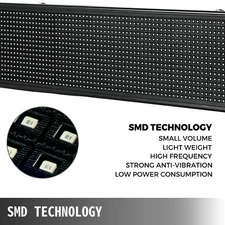 40"X8" LED Scrolling Sign RGB 7-Color Programble Outdoor Advertising Board wifi