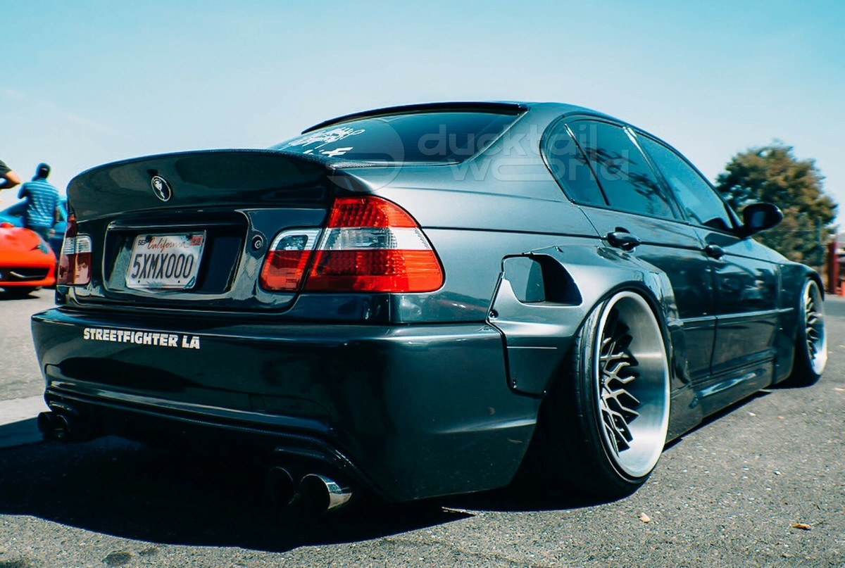 Spoiler Ducktail Posteriore Per BMW E46 Berlina 4 Porte (1999-2006) – Non Verniciato, Tuning Esterno, Effetto Aerodinamico E Sportivo